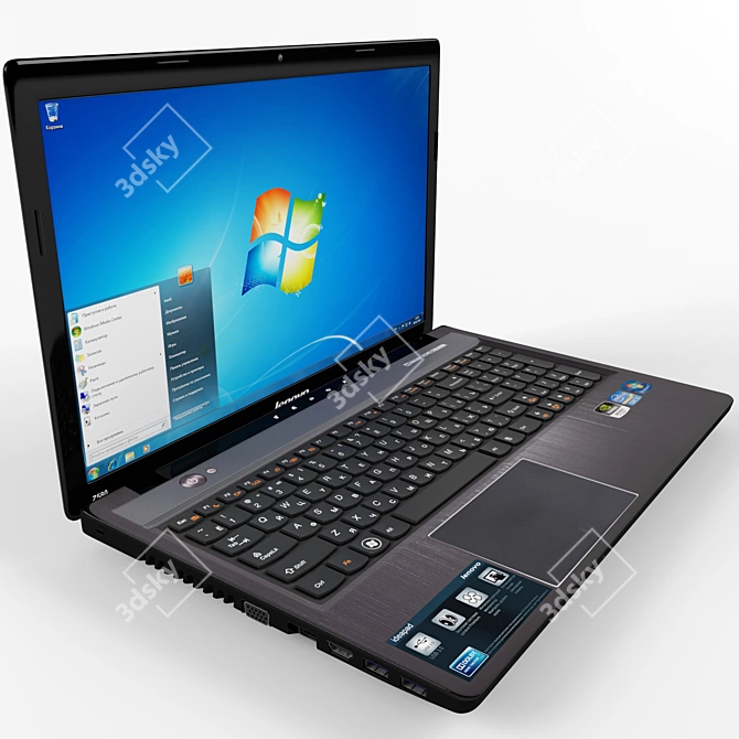 Lenovo IdeaPad Z580: High-Performance Laptop 3D model image 1