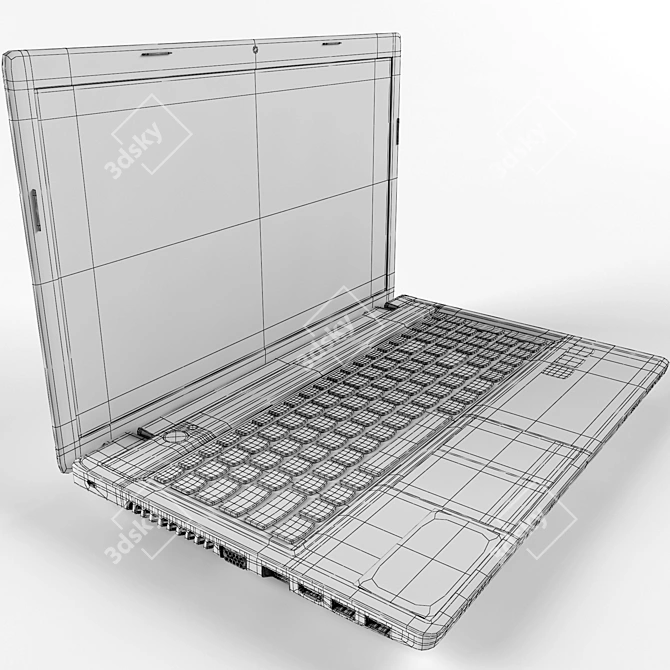 Lenovo IdeaPad Z580: High-Performance Laptop 3D model image 3