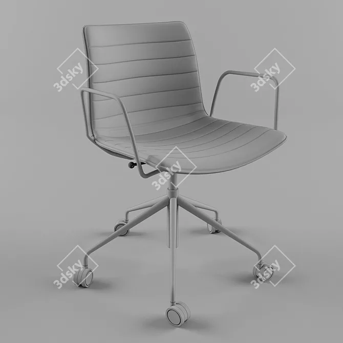 Modern Swivel Chair: Catifa 5 3D model image 2