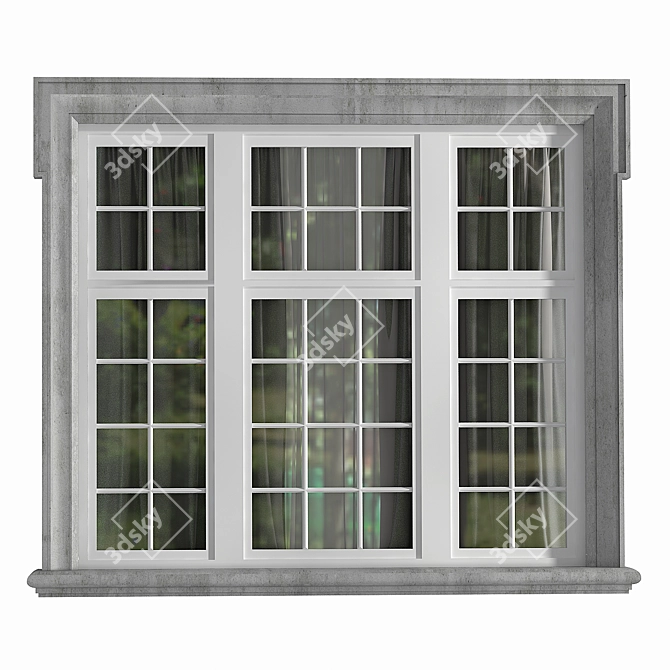 British Classic Window and Door Set 3D model image 5