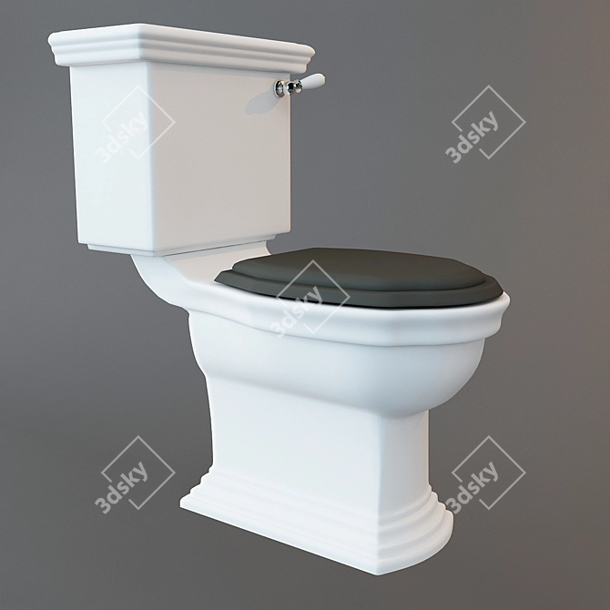 Classic Style Toilet Bowl 3D model image 1