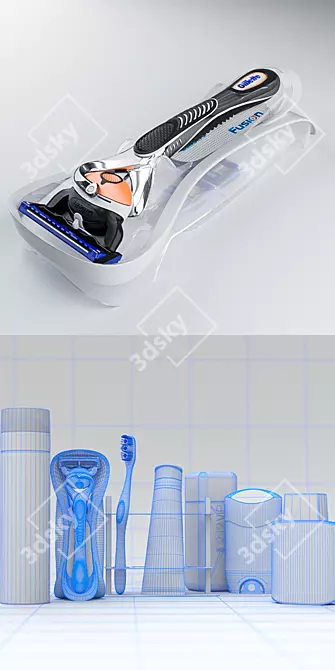 Ultimate Men's Grooming Bundle 3D model image 3