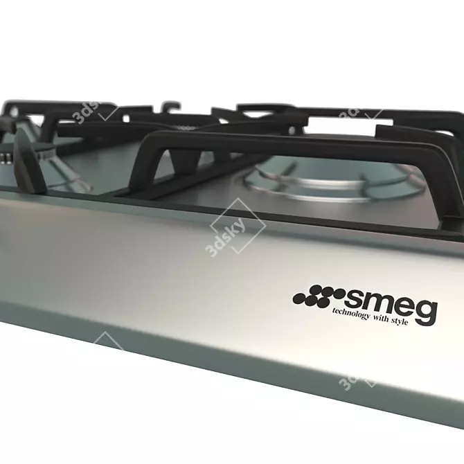 Smeg SER60SGH3 Gas Stove: Modern & Efficient 3D model image 2