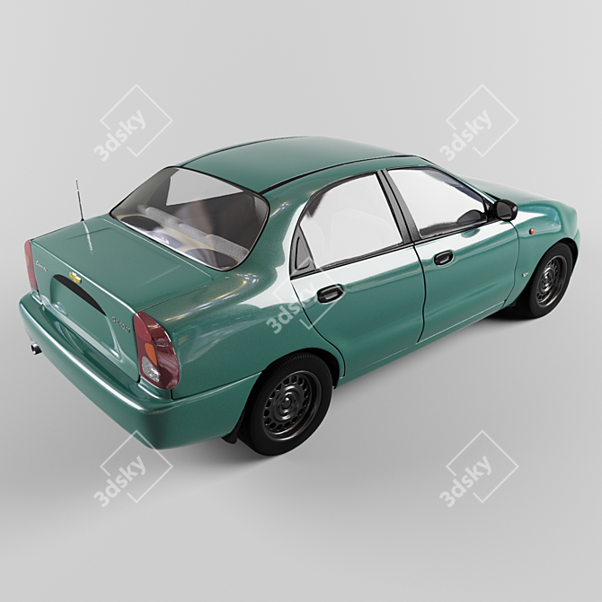 Chevrolet Lanos: Smooth Unsewn Exterior 3D model image 2