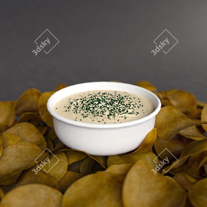 Creamy Crunch Chips 3D model image 2