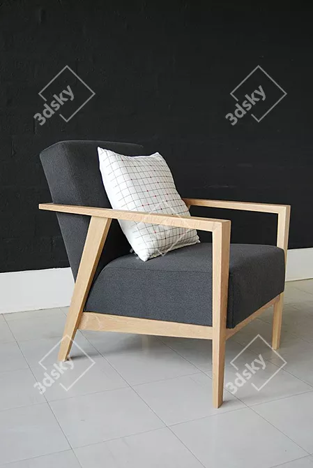 Modern Comfort: IKEA Ekenaset Chair 3D model image 2