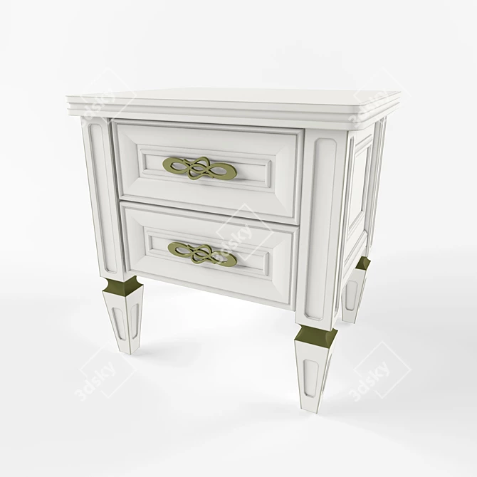 Utah Art Bedside Table 3D model image 2