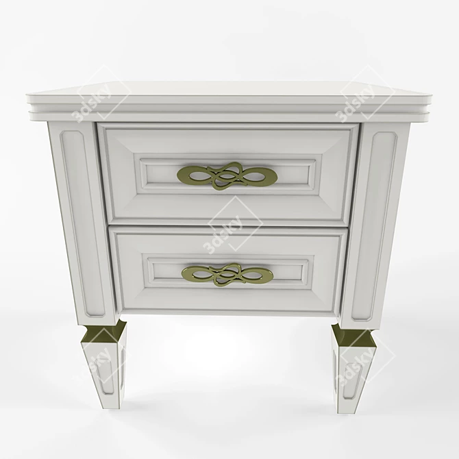 Utah Art Bedside Table 3D model image 1