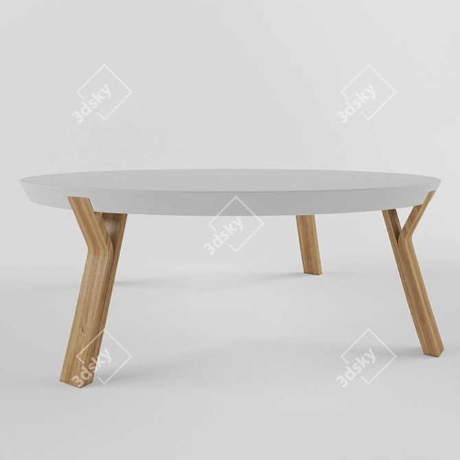 1:1 Scale Cafe Table 3D model image 1