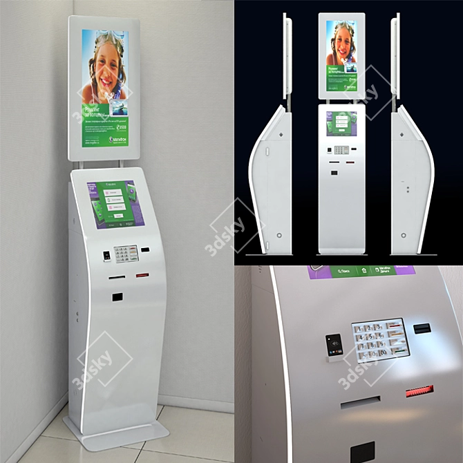 MegaFon Payment Terminal 3D model image 1