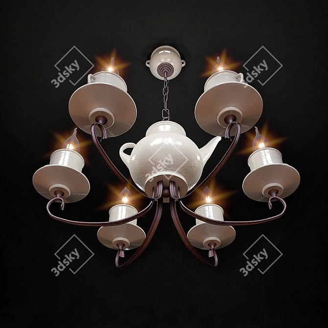 Stylish Kitchen Lighting Solution 3D model image 2