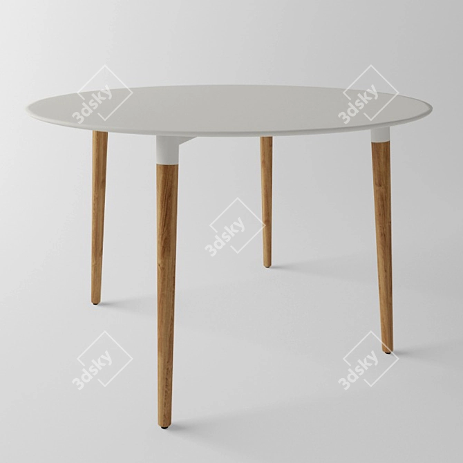 Sleek Scale-Checked Table 3D model image 1