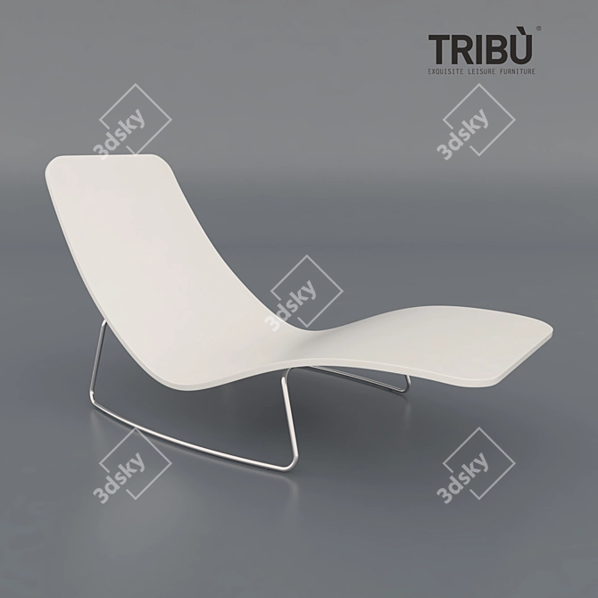 Retro Vibes Lounger 3D model image 1