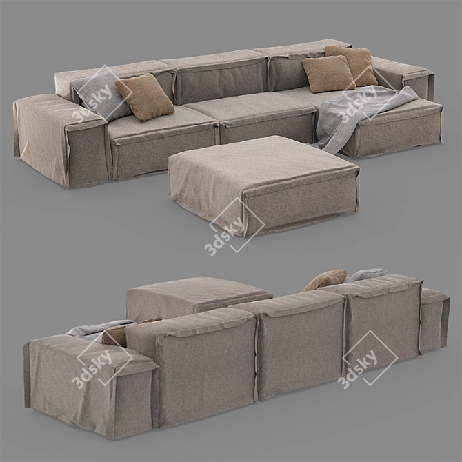 Cantori BassetHound Sofa 3D model image 1