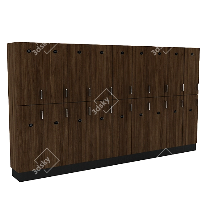 Secure Storage Solution 3D model image 1