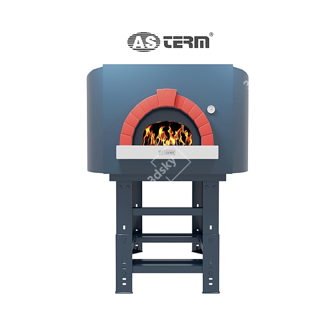 AS Term D140S: Professional Wood-Fired Pizza Oven 3D model image 1
