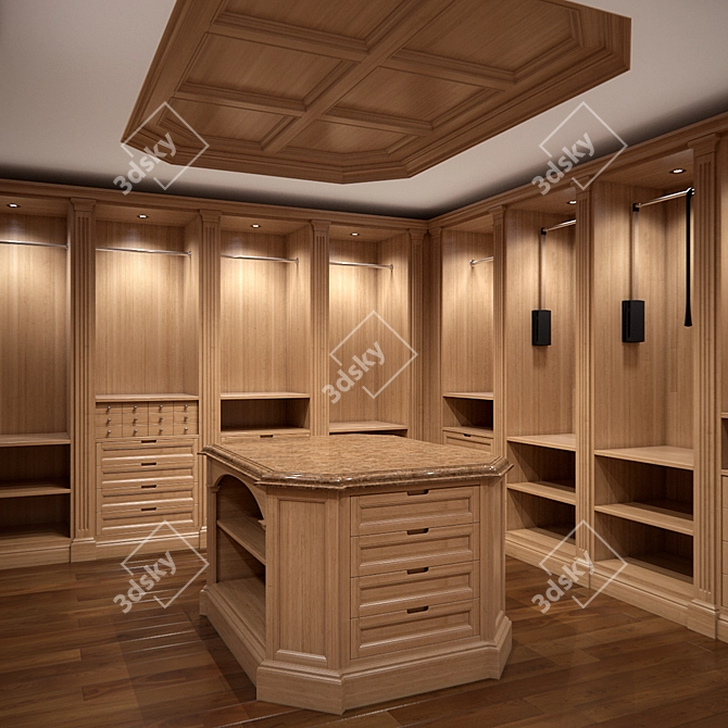 Italian Laboratory Wardrobe: Modern Design 3D model image 1