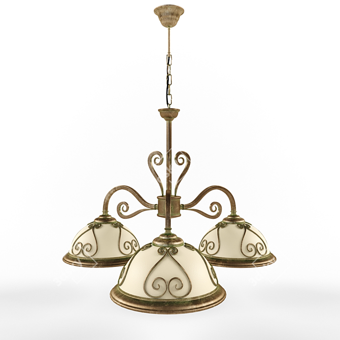 Elegant Kemar Verda VE3 Lighting 3D model image 1