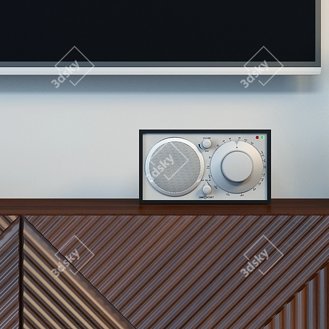 Modern Rosanna Ceravolo Media Console 3D model image 3