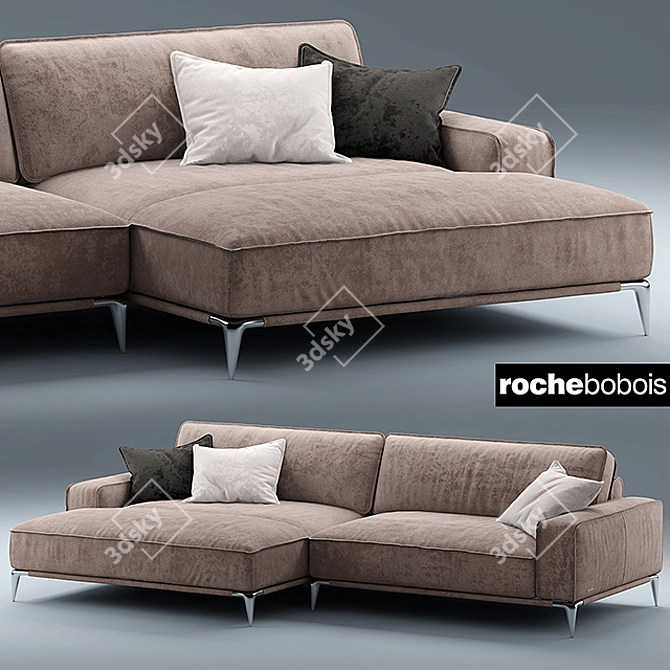 Elegant Dangle Ellica Sofa 3D model image 1