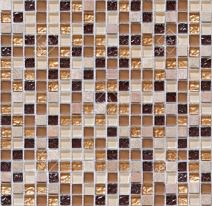 Artisan Mosaic Tiles 3D model image 1