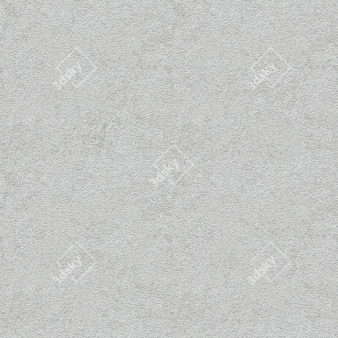 Seamless Plaster Wall Design 3D model image 1