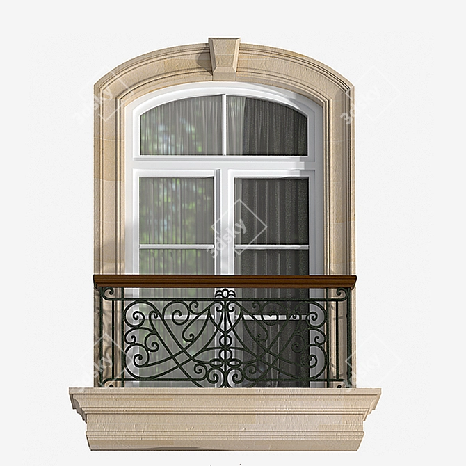 Modern Classic Windows & Doors 3D model image 5
