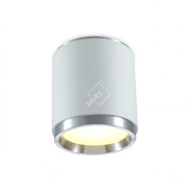 Metal Surface Mounted LED Luminaire 3D model image 1