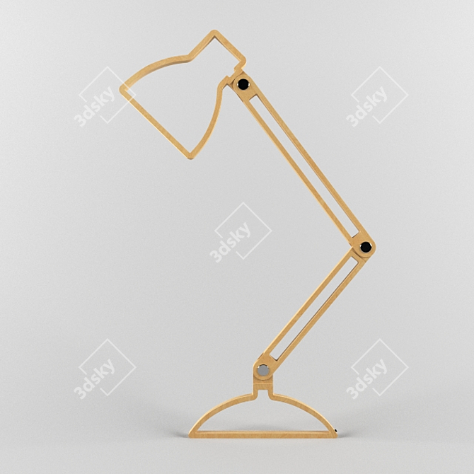 Slimline Wall Lamp 3D model image 1