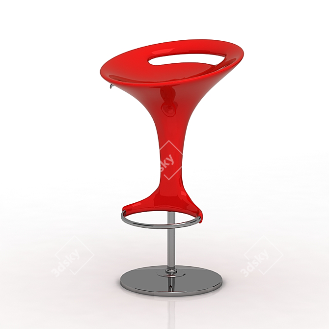 Sleek Adjustable Barstool: Discovery 3D model image 2