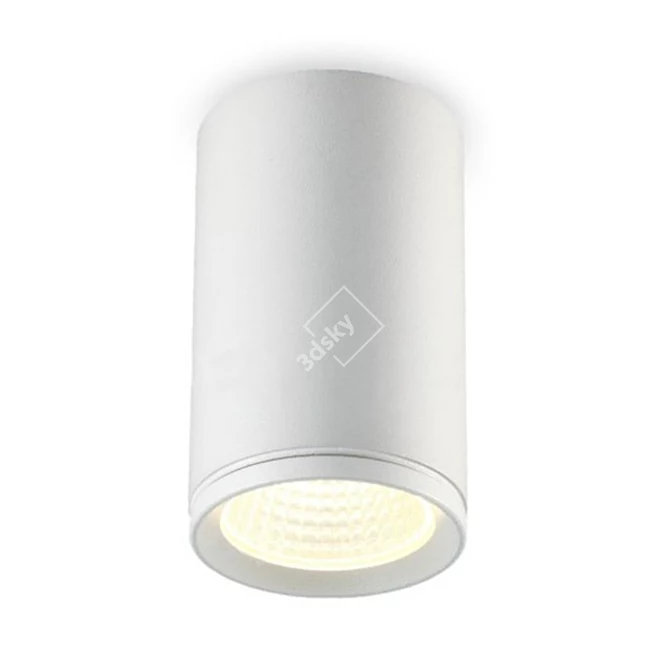 Modern COB LED Surface Luminaire 3D model image 1