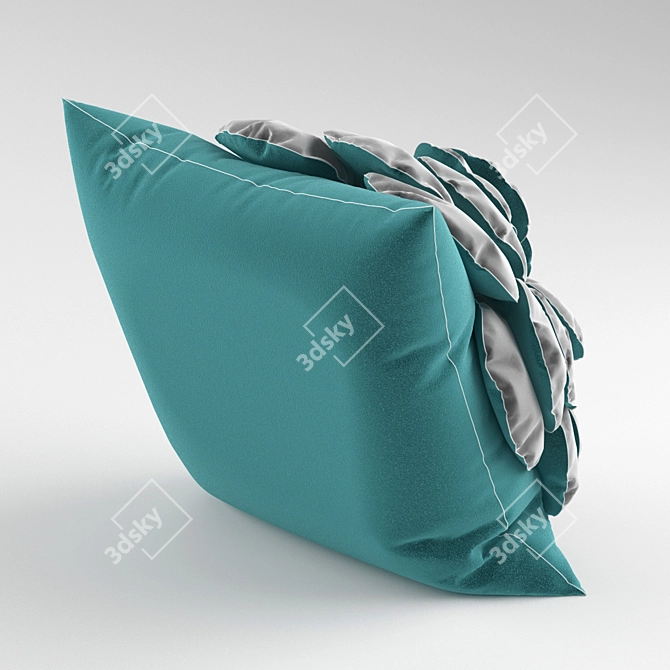 Victoria Rose Decorative Pillow 3D model image 2