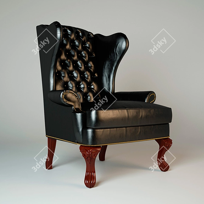 European Classic Sofa: Luxurious Elegance 3D model image 1