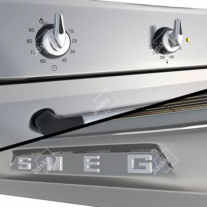 Smeg SF6903X Victoria Aesthetic 3D model image 2