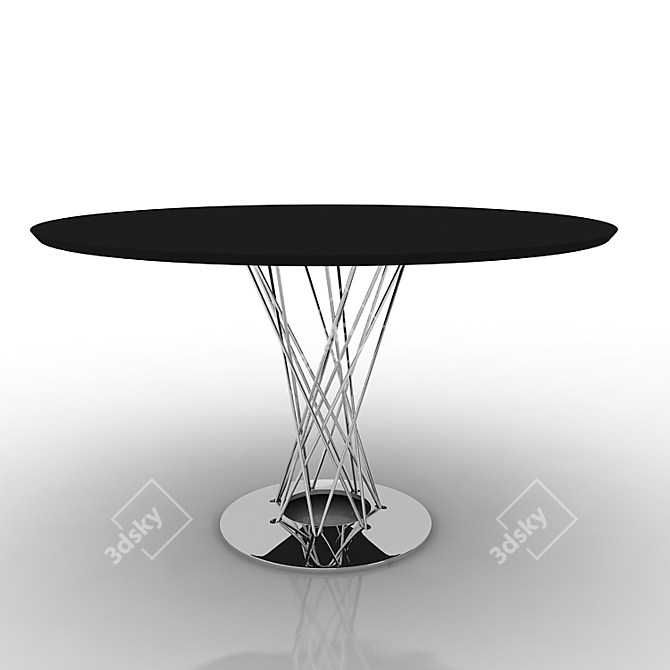 Elegant Dining Table 121 by Vitra 3D model image 1