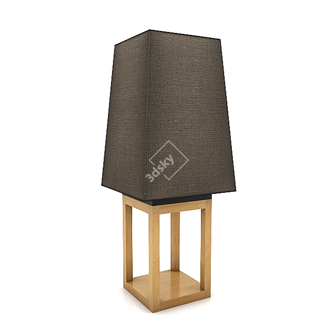 Sleek Modern Floor Lamp 3D model image 1