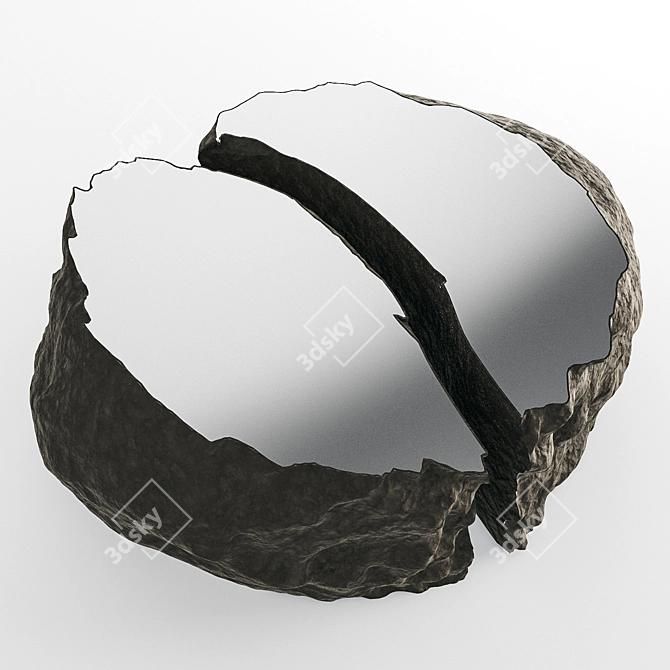 Rocky Edge Mirror Table 3D model image 2