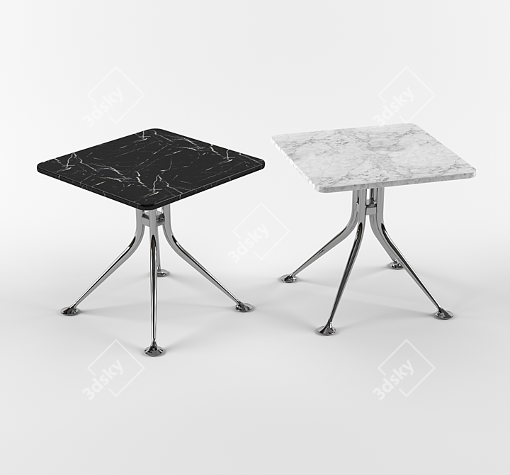 Elegant Splayed Leg Table 3D model image 1