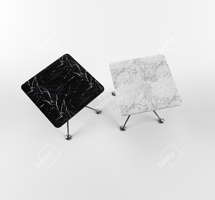 Elegant Splayed Leg Table 3D model image 3