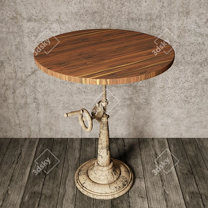 Adjustable Height Bar Table 3D model image 2