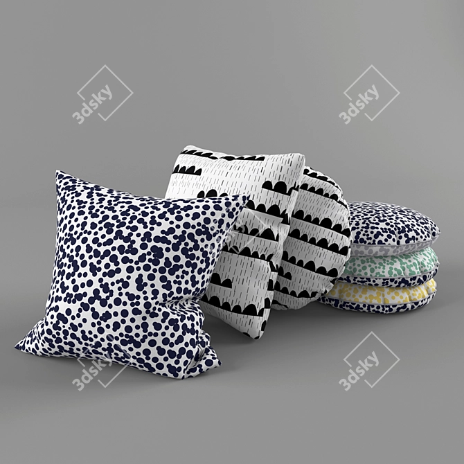 Lilesadi Studio Design Pillows 3D model image 1