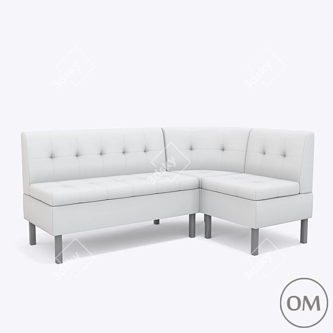 Modular Corner Kitchen Sofa: Sam 3D model image 1