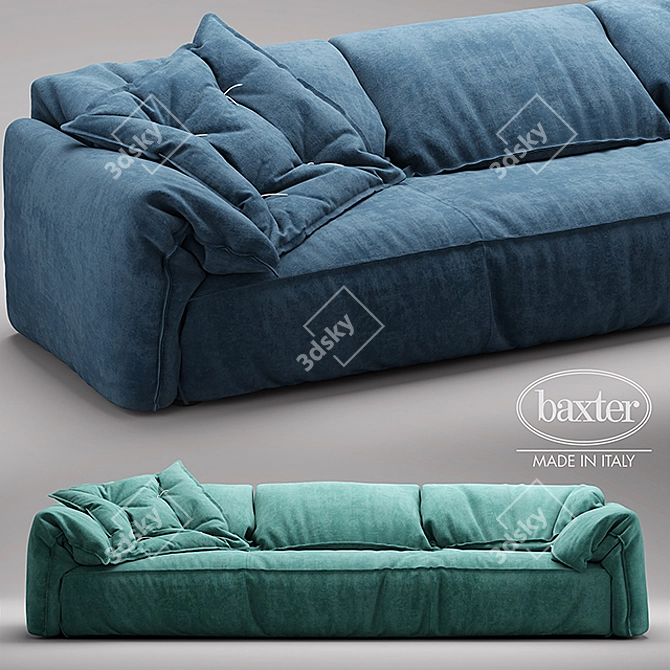 Stylish Casablanca Sofa 3D model image 1