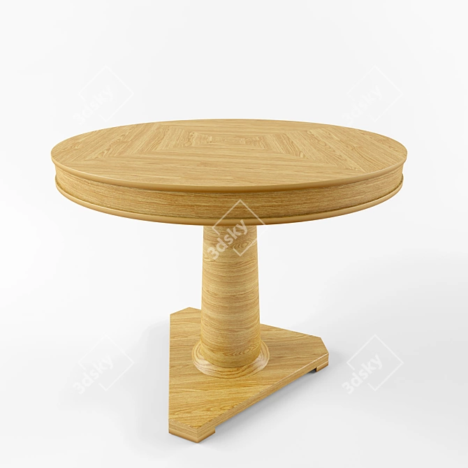 Modern Round 900 Table 3D model image 1