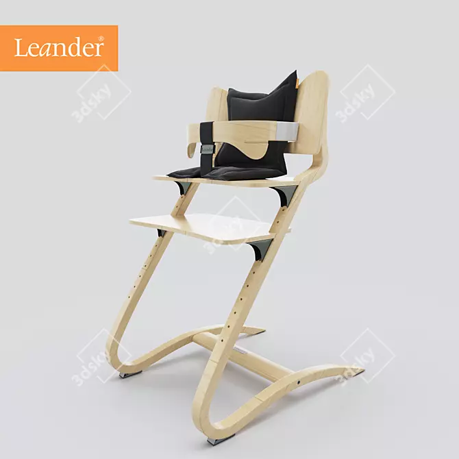 Leander Adjustable High Chair 3D model image 1