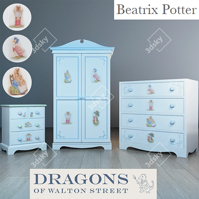 Whimsical Beatrix Potter Collection 3D model image 1