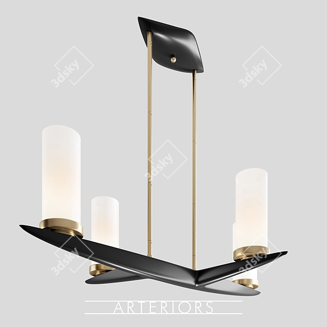 Warren Chandelier: Stylish Illumination for Every Space 3D model image 1