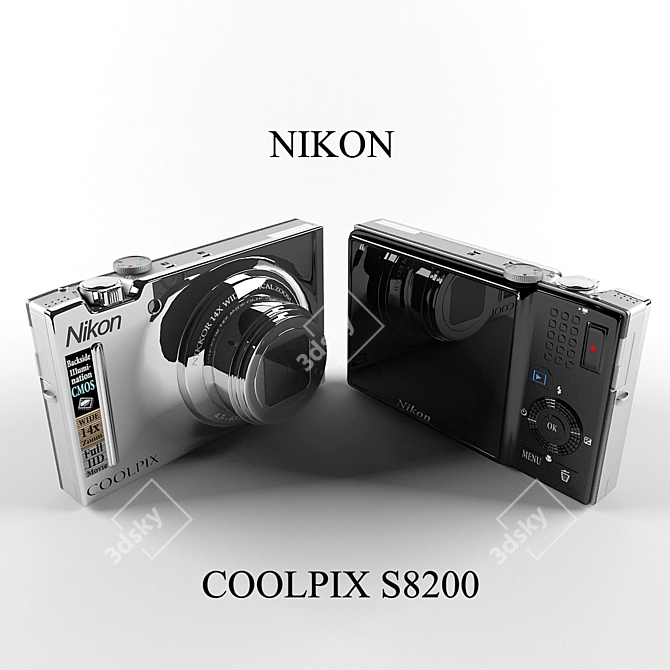 Nikon Coolpix S8200: Capture Every Detail 3D model image 1