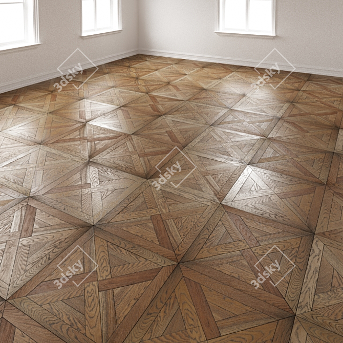 Coswick Modular Parquet | 635x635 Tile Size 3D model image 1