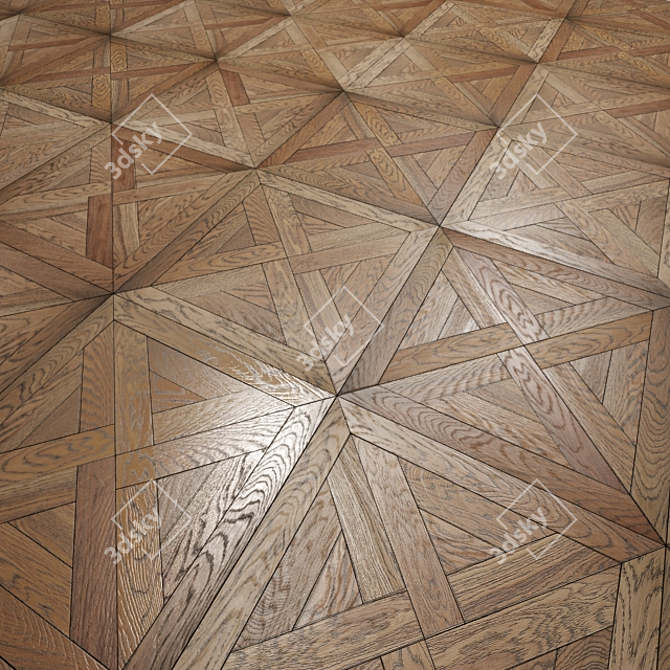 Coswick Modular Parquet | 635x635 Tile Size 3D model image 3